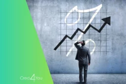 Homem de terno olhando para um gráfico crescente com símbolo de porcentagem, ilustrando a alta da Selic e seus efeitos econômicos.