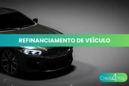 Carro preto em destaque ilustrando o conceito de refinanciamento de veículos.