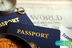 Passaporte brasileiro sobre mapa ilustrando a necessidade de renovar passaporte