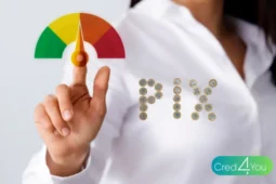 Gráfico ilustrando como usar o Pix ajuda a aumentar o score de crédito no Brasil.